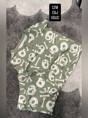 Green Skull & Crossbones 2pc set